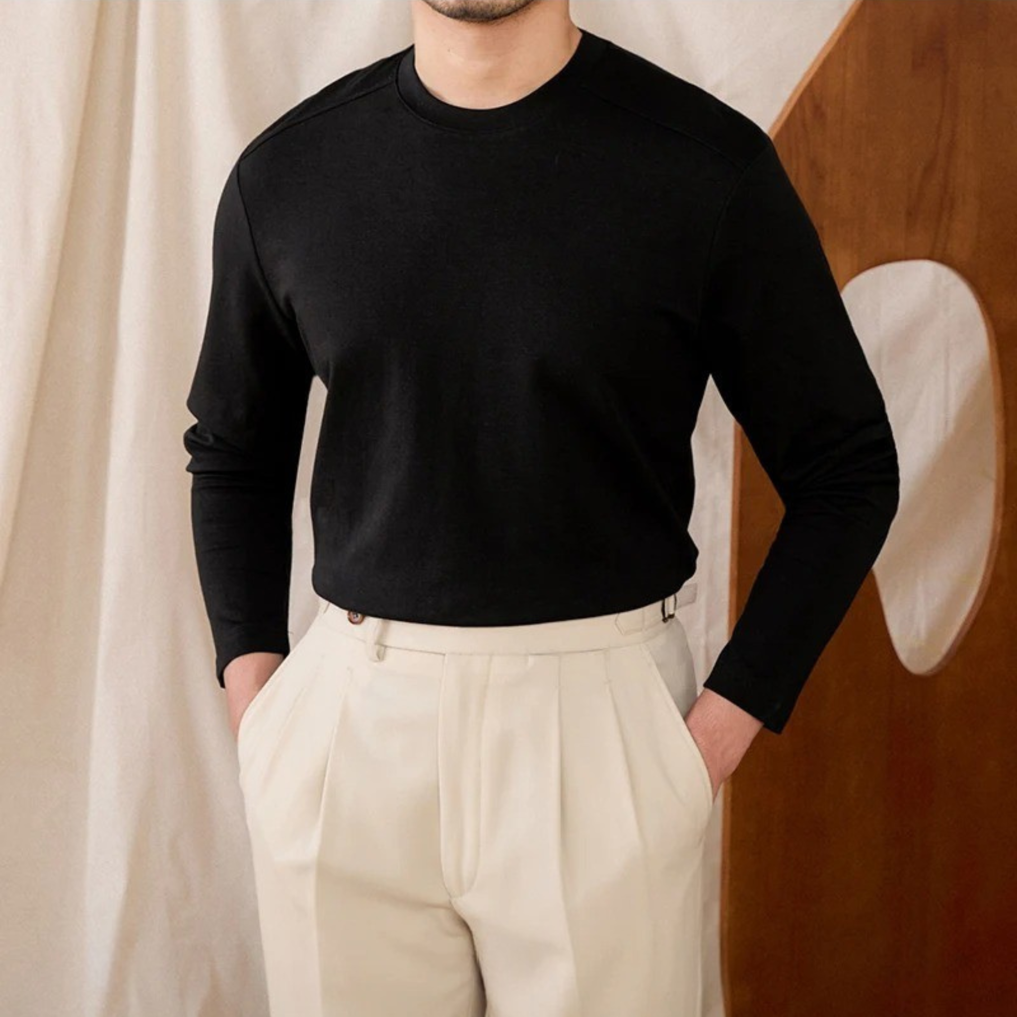 The Orlan Knit Crew Black / 2XL Tovian Instinct