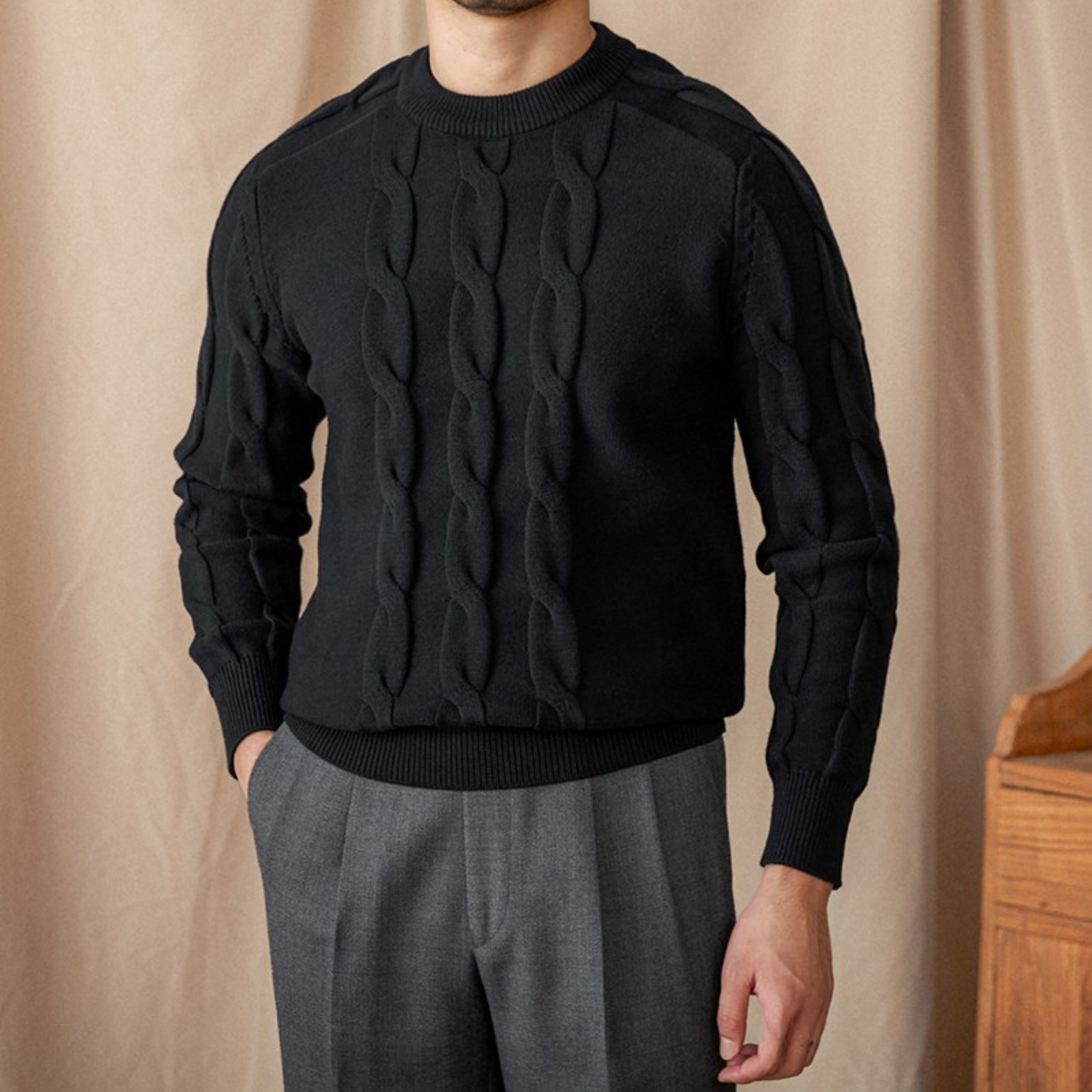 The Varen Knit  Black / 2XL Tovian Instinct