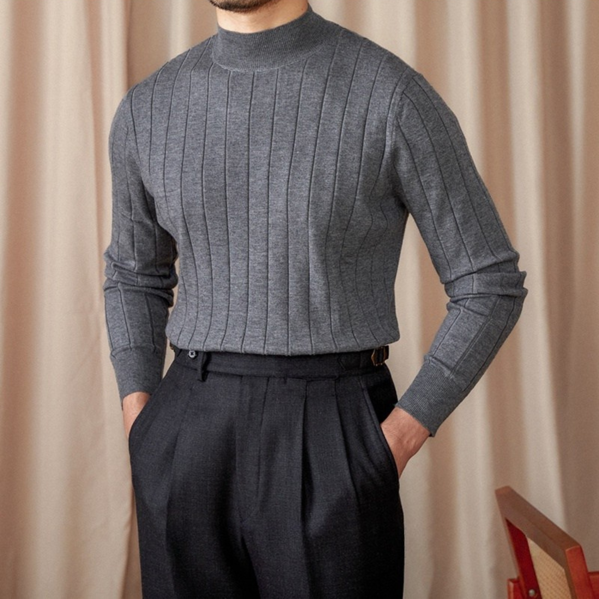 The Aure Knit  Grey / XL Tovian Instinct