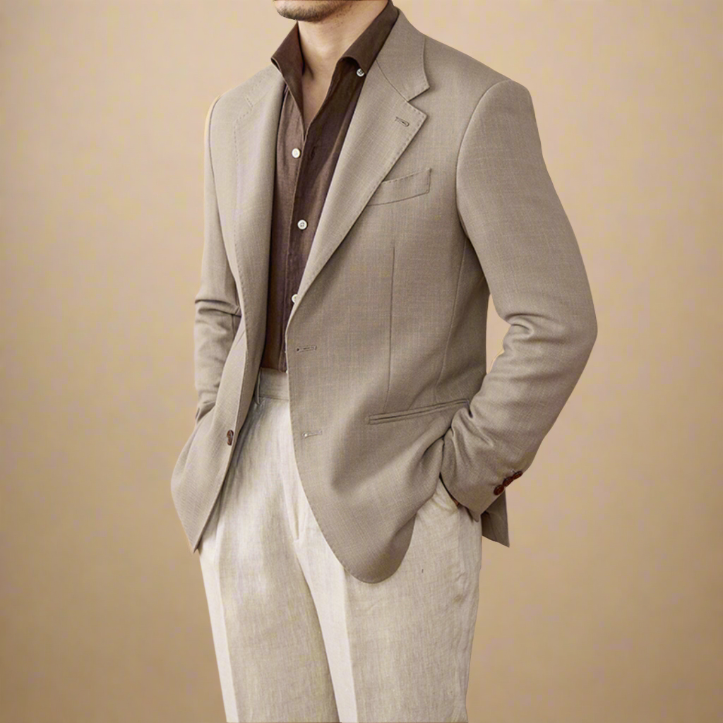 The Valerio Linen-Tencel Blazer Tovian Instinct