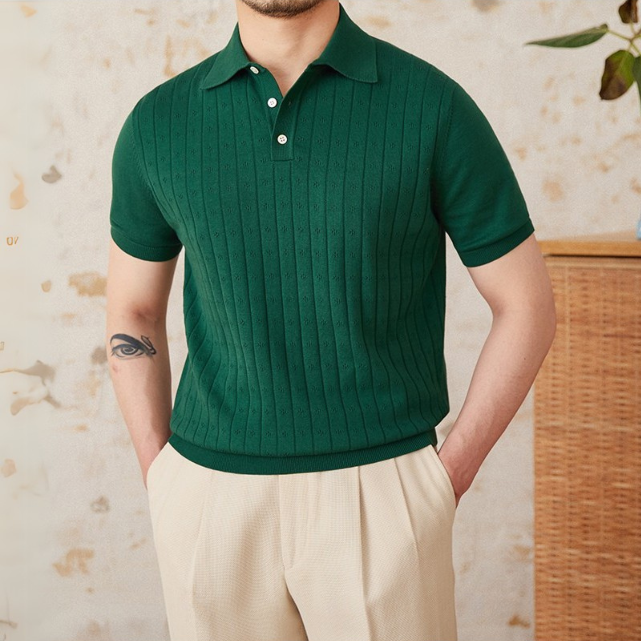 The Nolet Knit Polo Green / 2XL Tovian Instinct