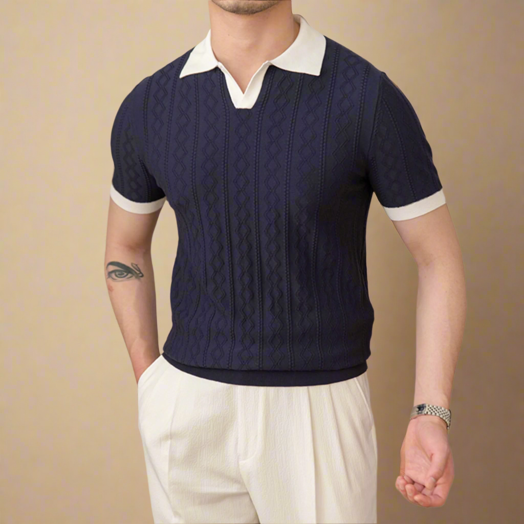 The Lucien Knit Polo Tovian Instinct