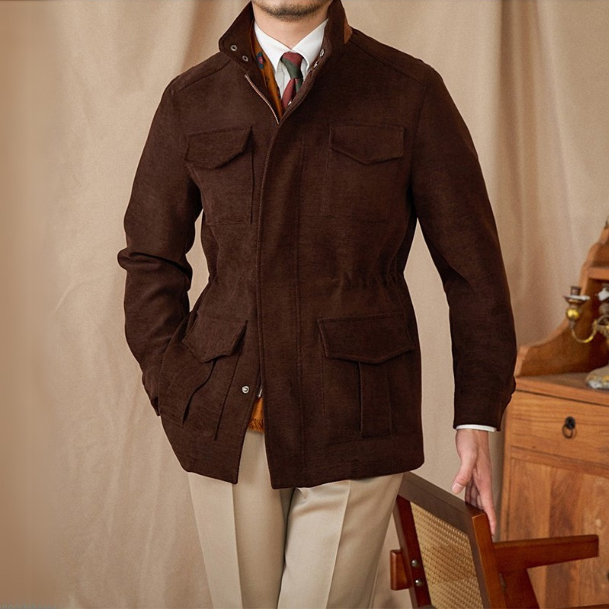The Marston Field Jacket  Chestnut / 2XL Tovian Instinct