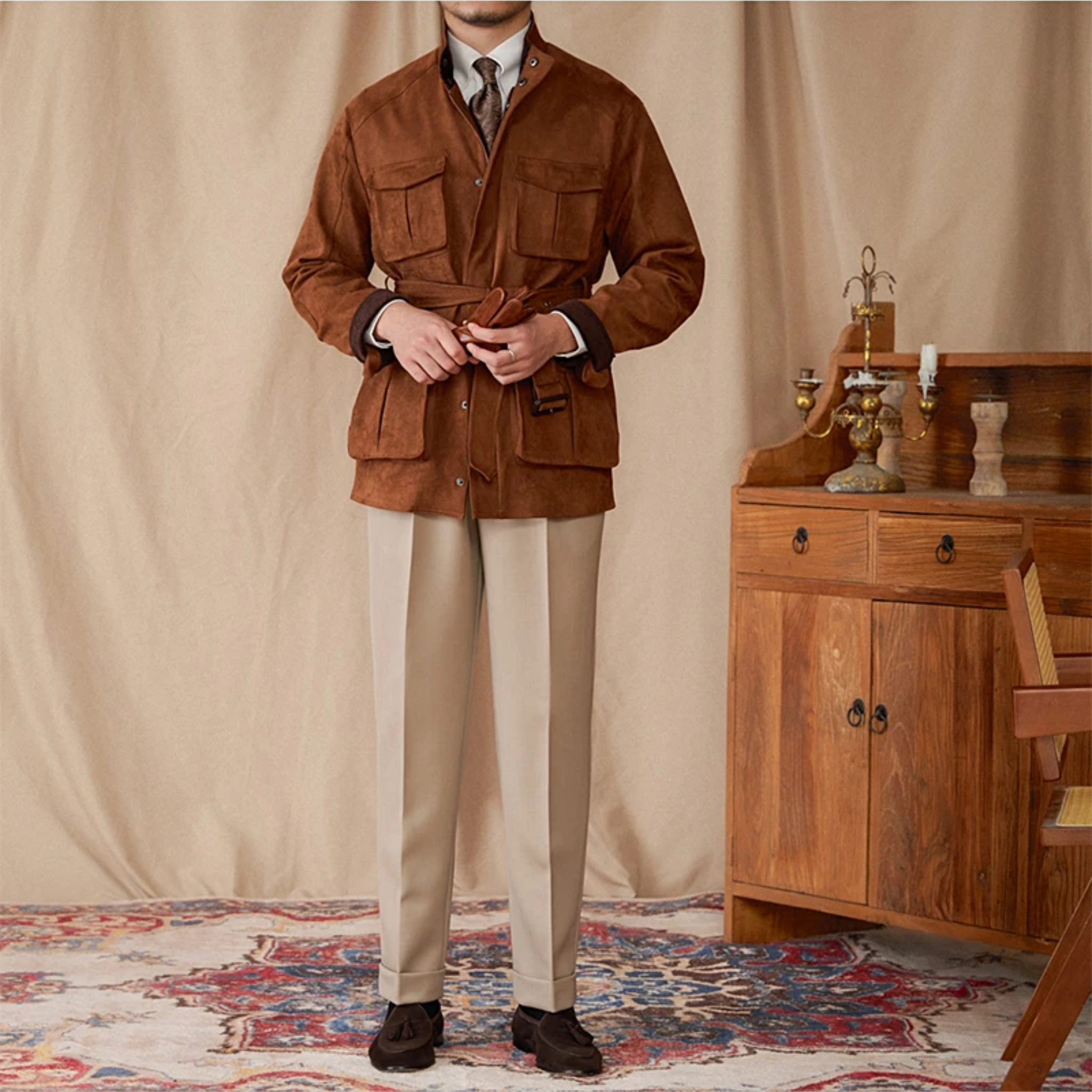 The Algren Suede Jacket Tovian Instinct
