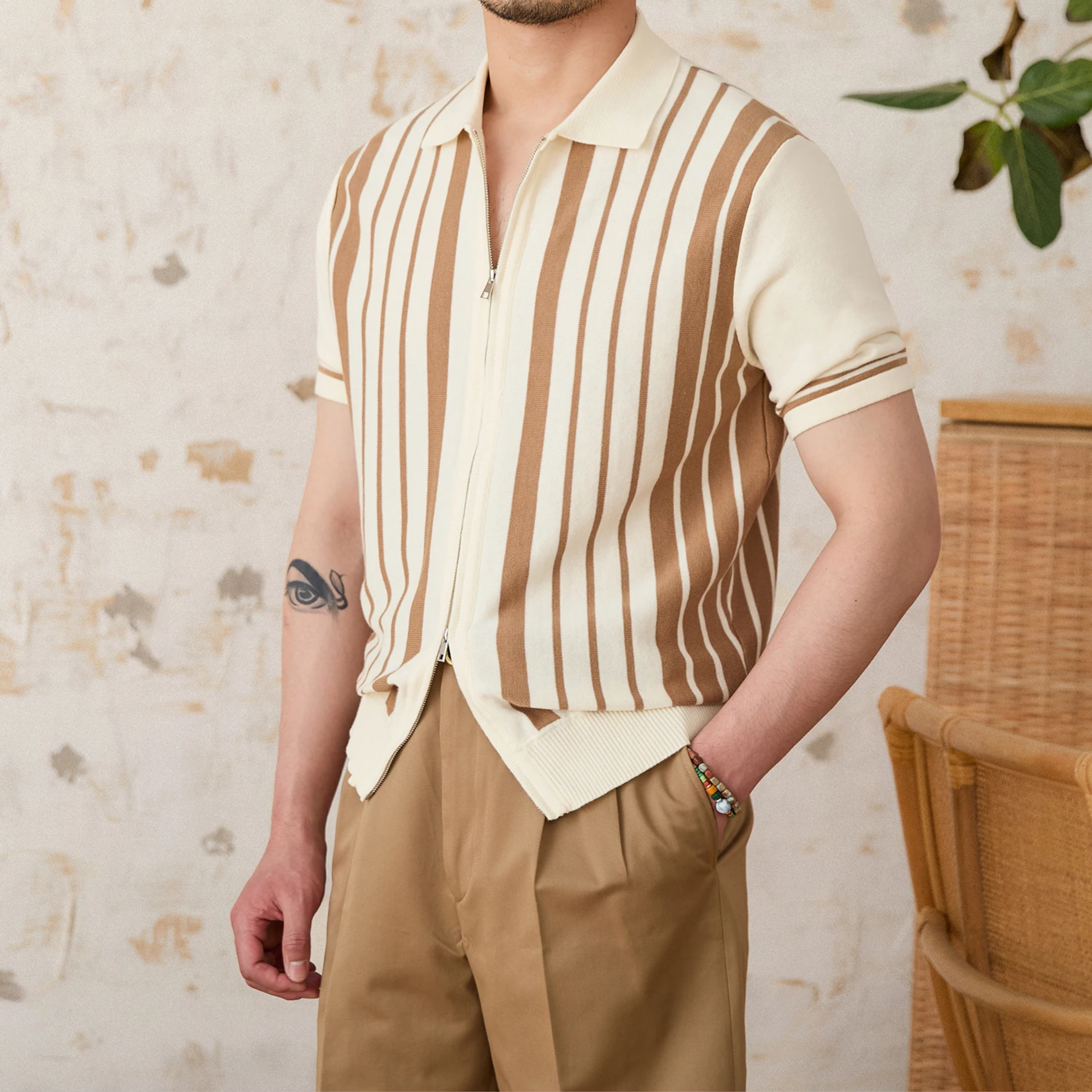 The Forza Knit Shirt  Khaki / 2XL Tovian Instinct