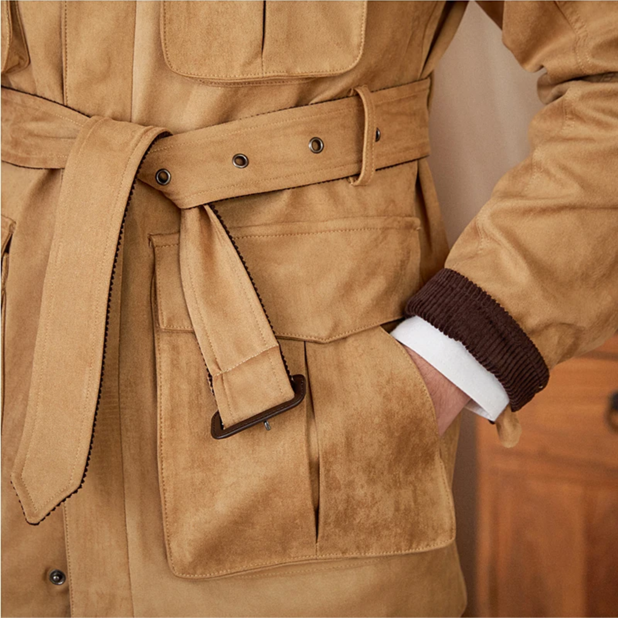 The Algren Suede Jacket Tovian Instinct