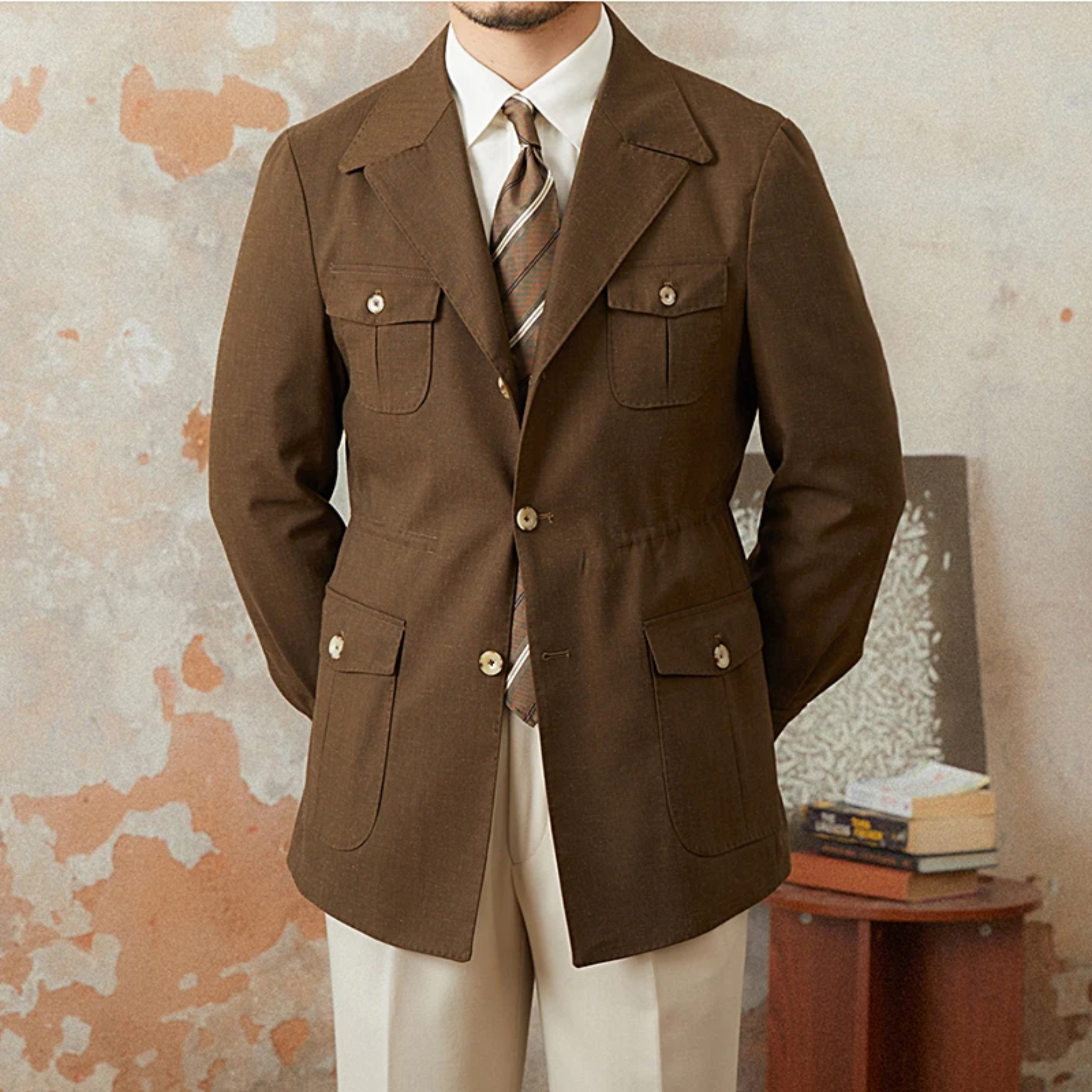 The Ashford Hunting Jacket  Brown / 2XL Tovian Instinct