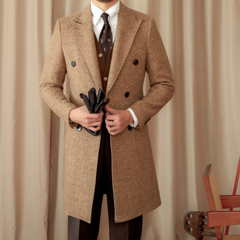 The Langford Wool-Silk Overcoat Tovian Instinct