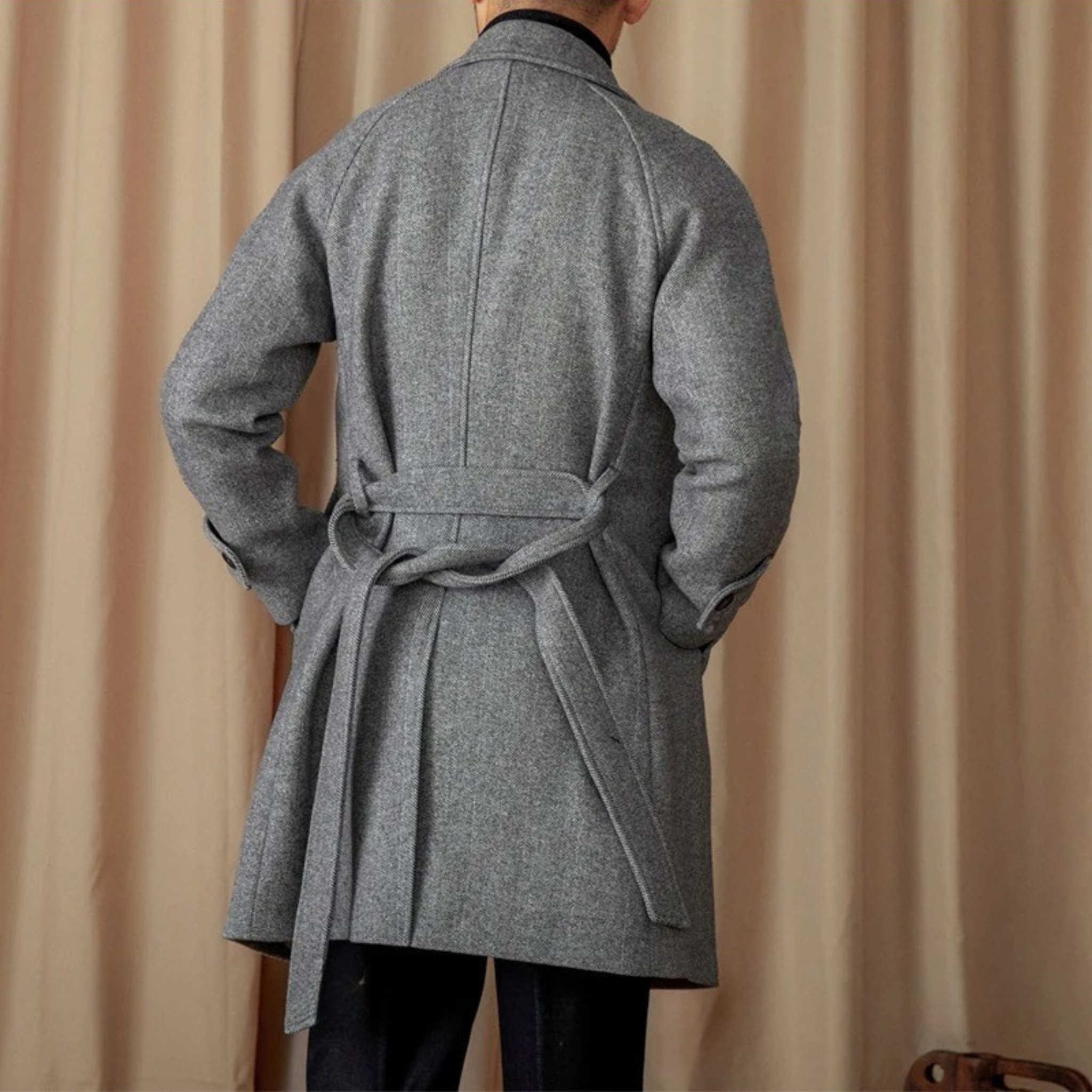 The Halsten Wool Balmacaan Tovian Instinct