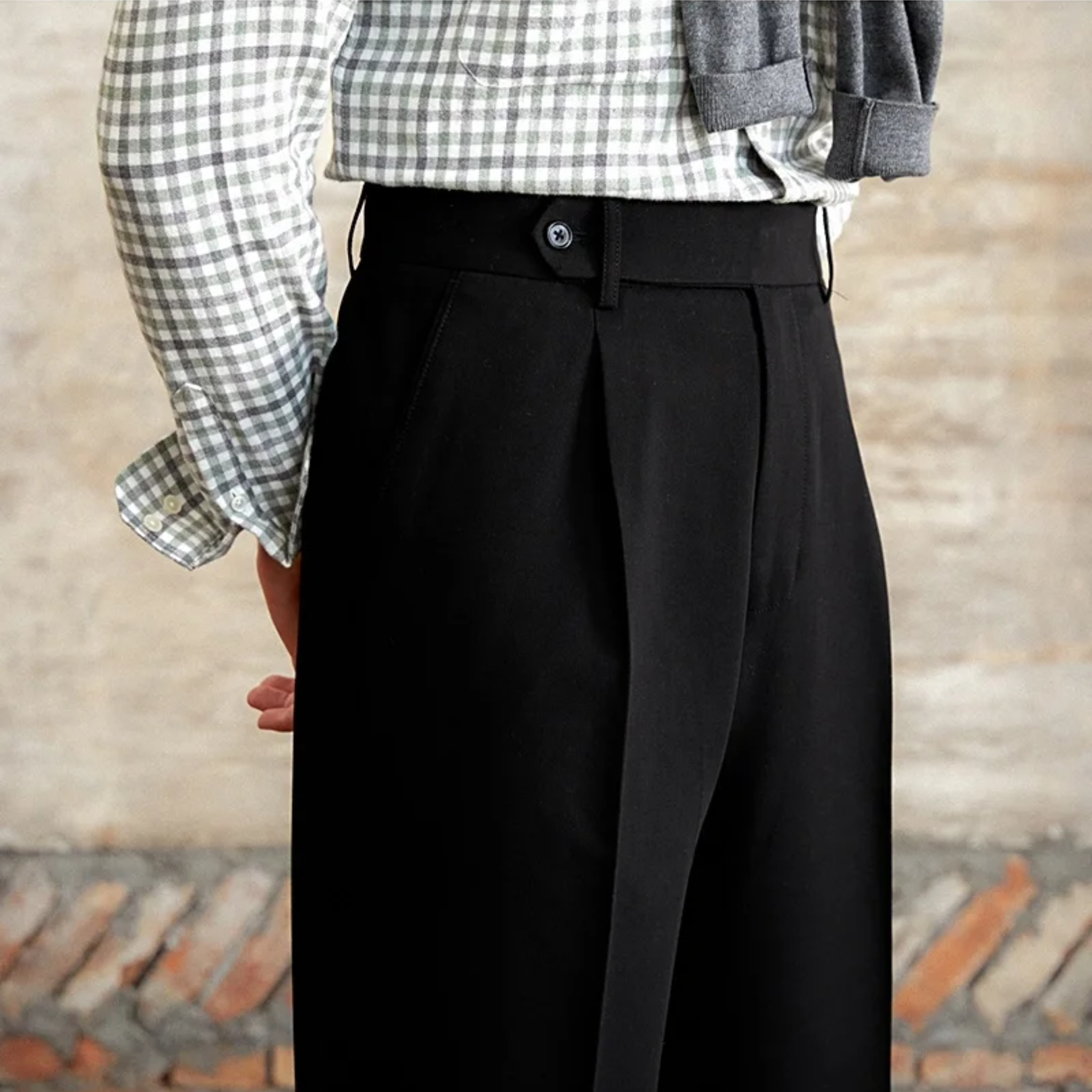 The Vescari Wide-leg Trousers  Black / 34 Tovian Instinct