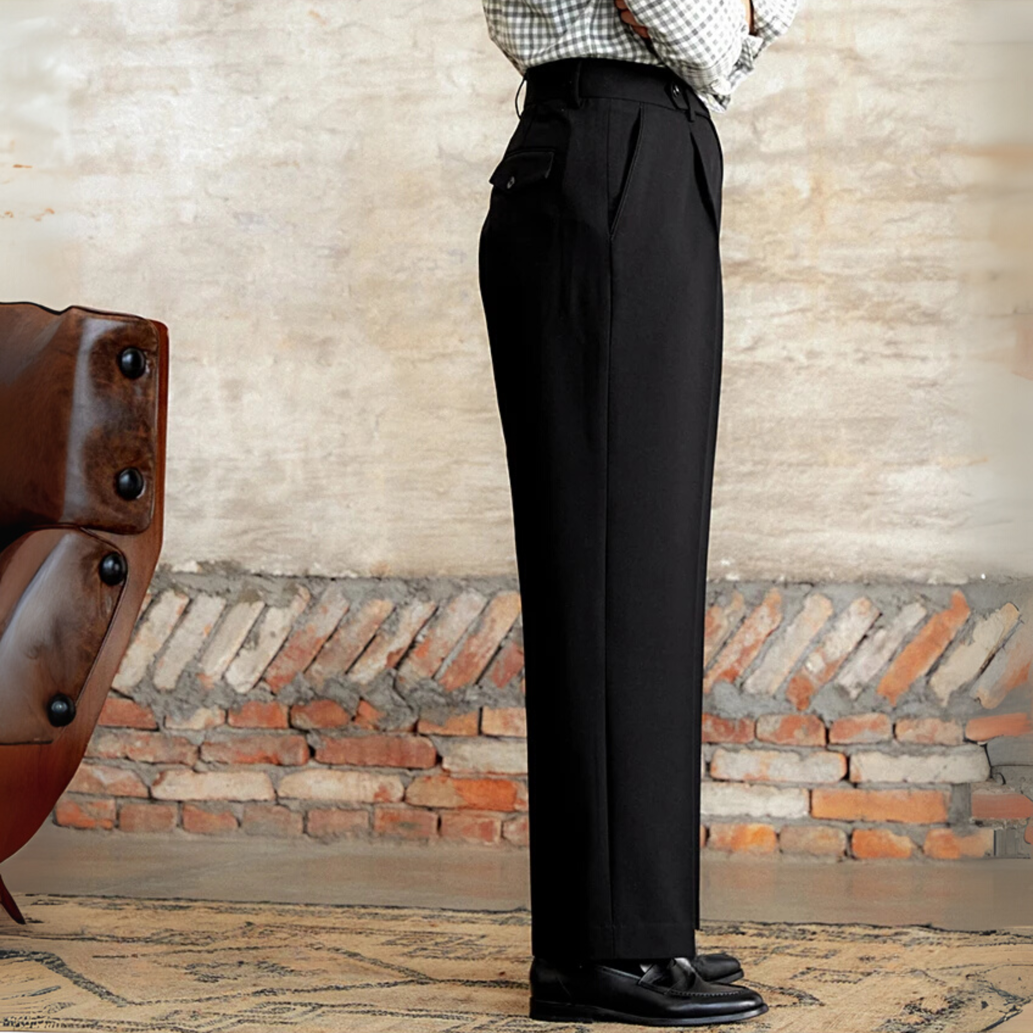 The Vescari Wide-leg Trousers Tovian Instinct