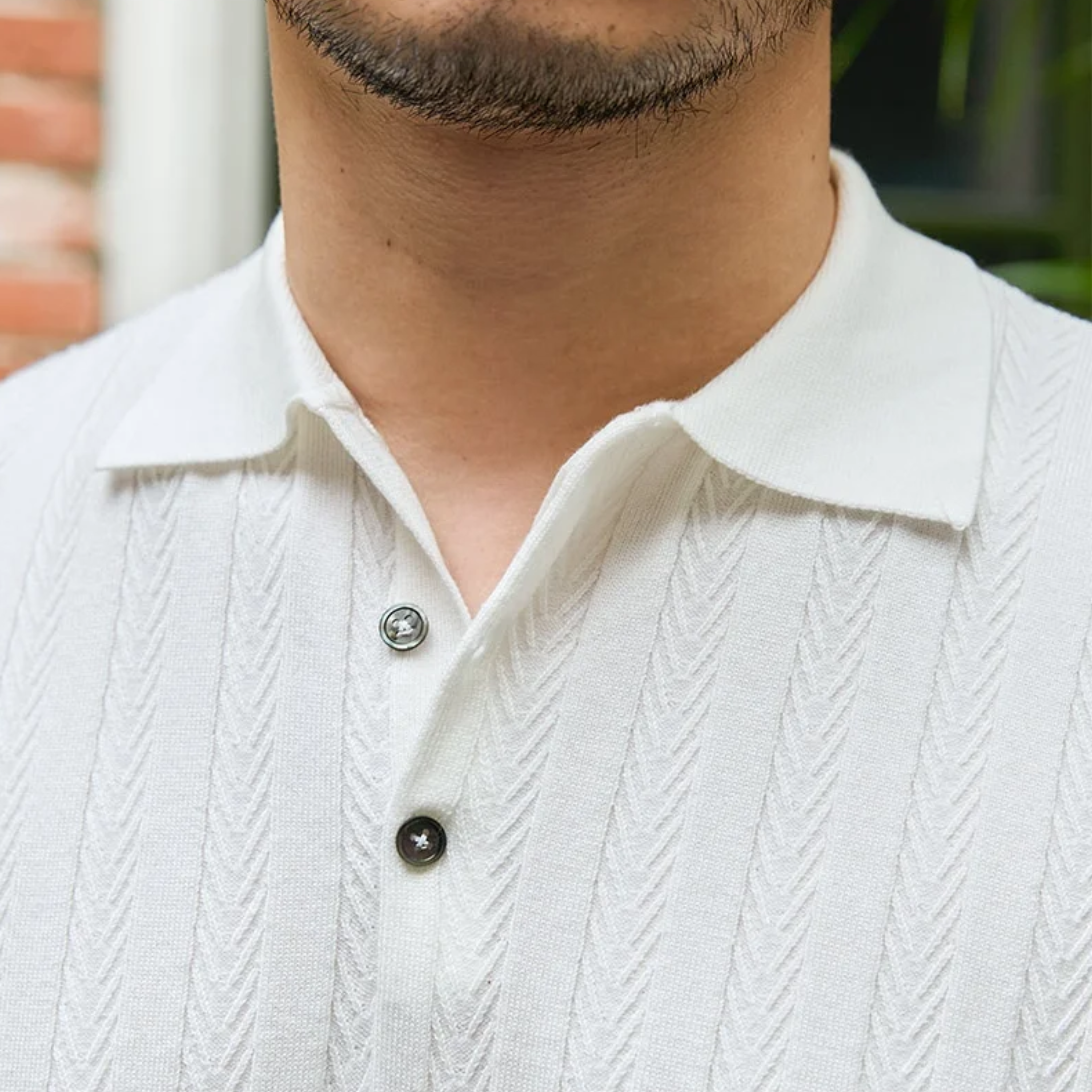 The Marzio Jacquard Polo Tovian Instinct
