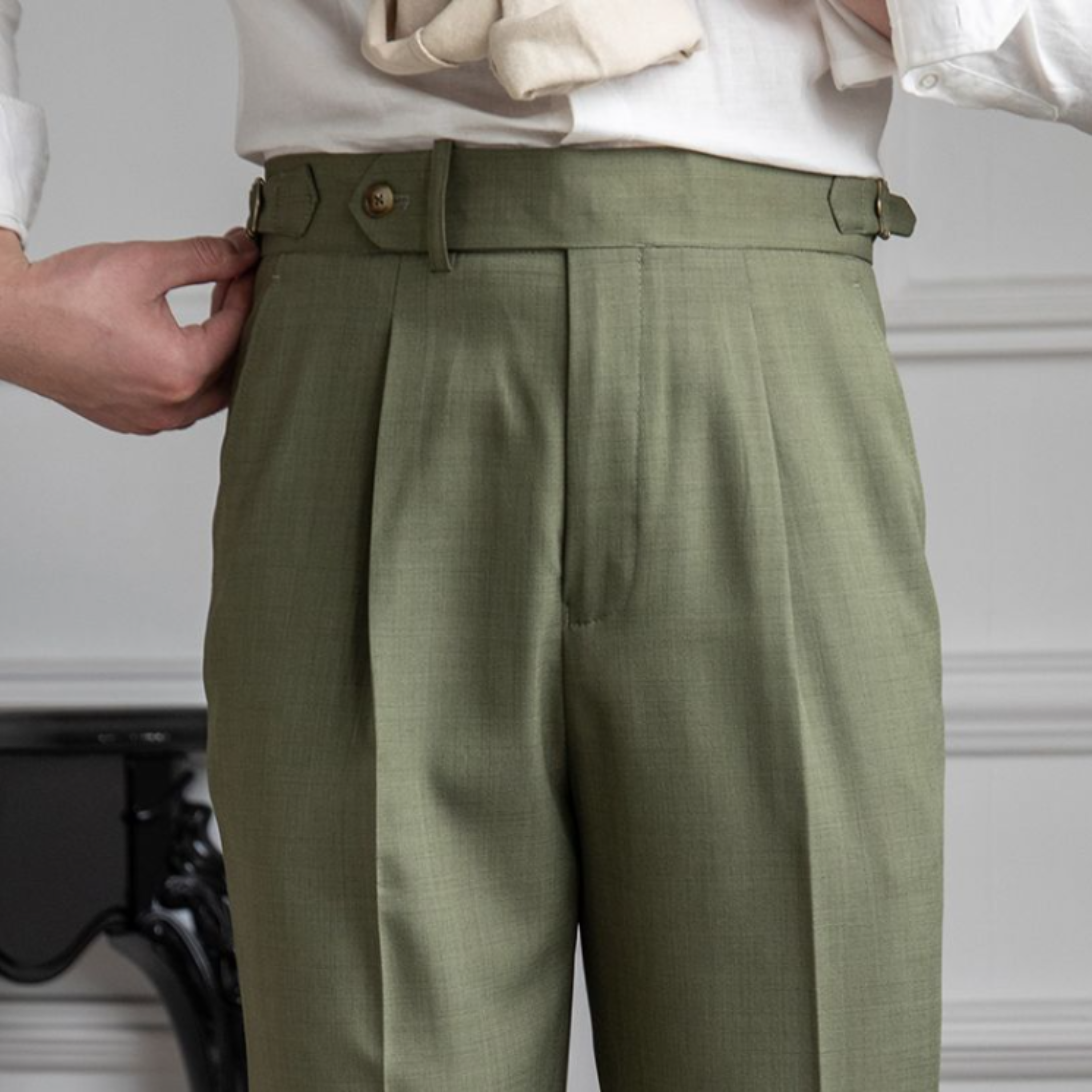 The Cavo Trousers  Green / 34 Tovian Instinct