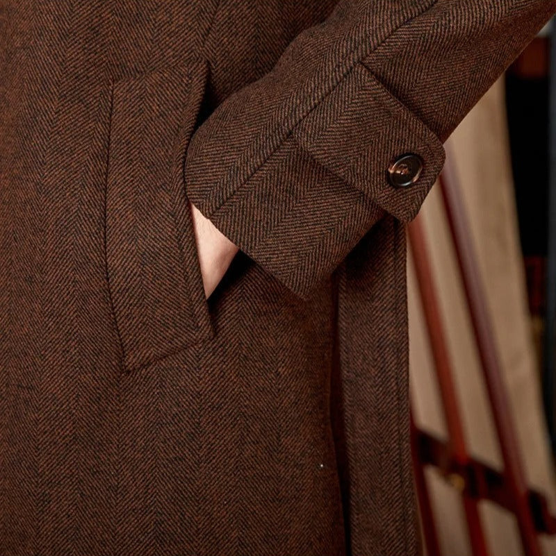 The Halsten Wool Balmacaan Tovian Instinct