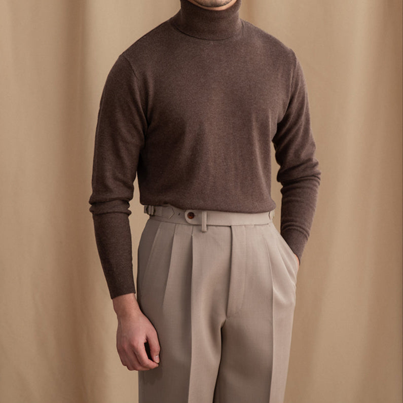 The Carran Wool Turtleneck  Espresso / XL Tovian Instinct
