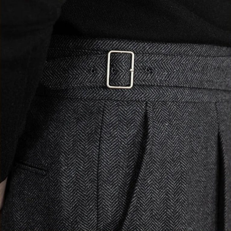 The Fiora Herringbone Trousers