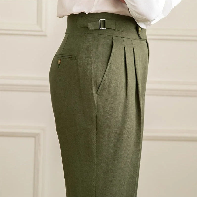 The Valverde Cotton-Linen Trousers Tovian Instinct