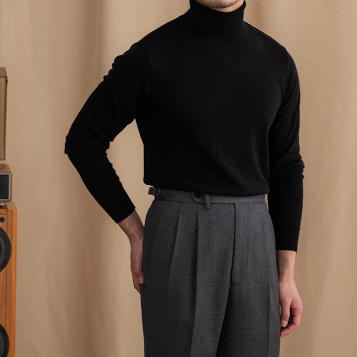 The Carran Wool Turtleneck  Black / XL Tovian Instinct