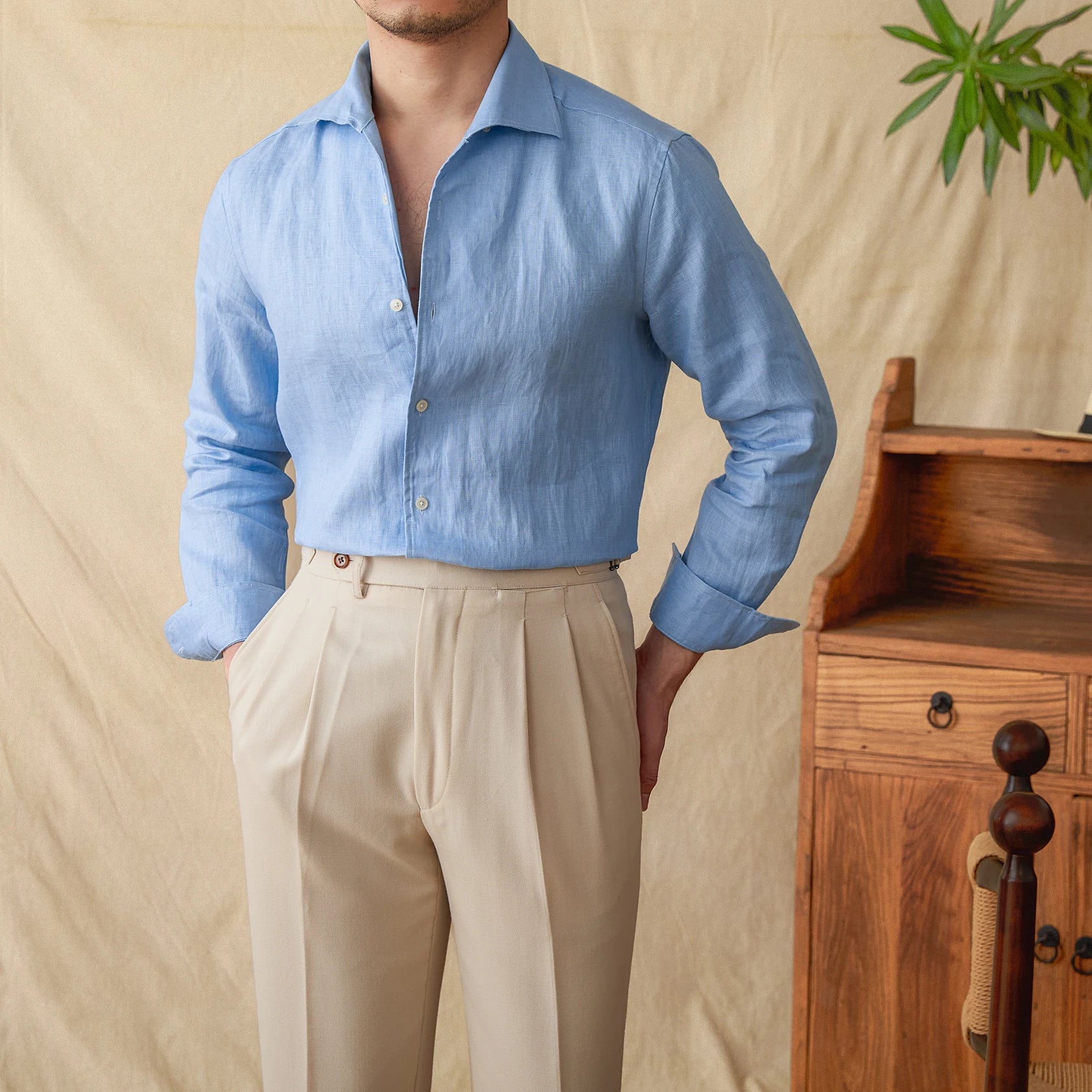 The Levan Linen Shirt Tovian Instinct