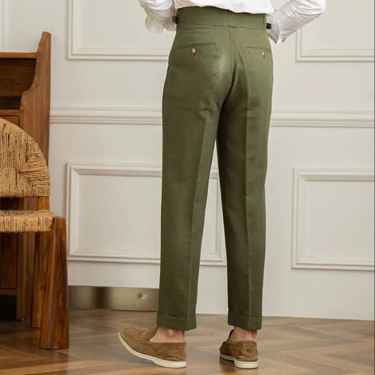 The Valverde Cotton-Linen Trousers Tovian Instinct