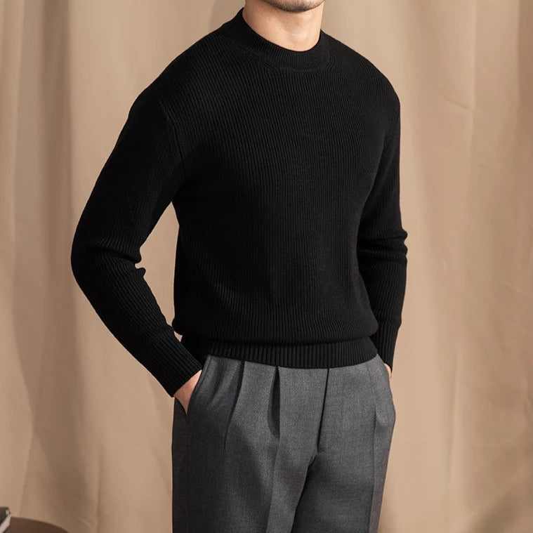 The Fieldstone Wool Crew Black / XL Tovian Instinct