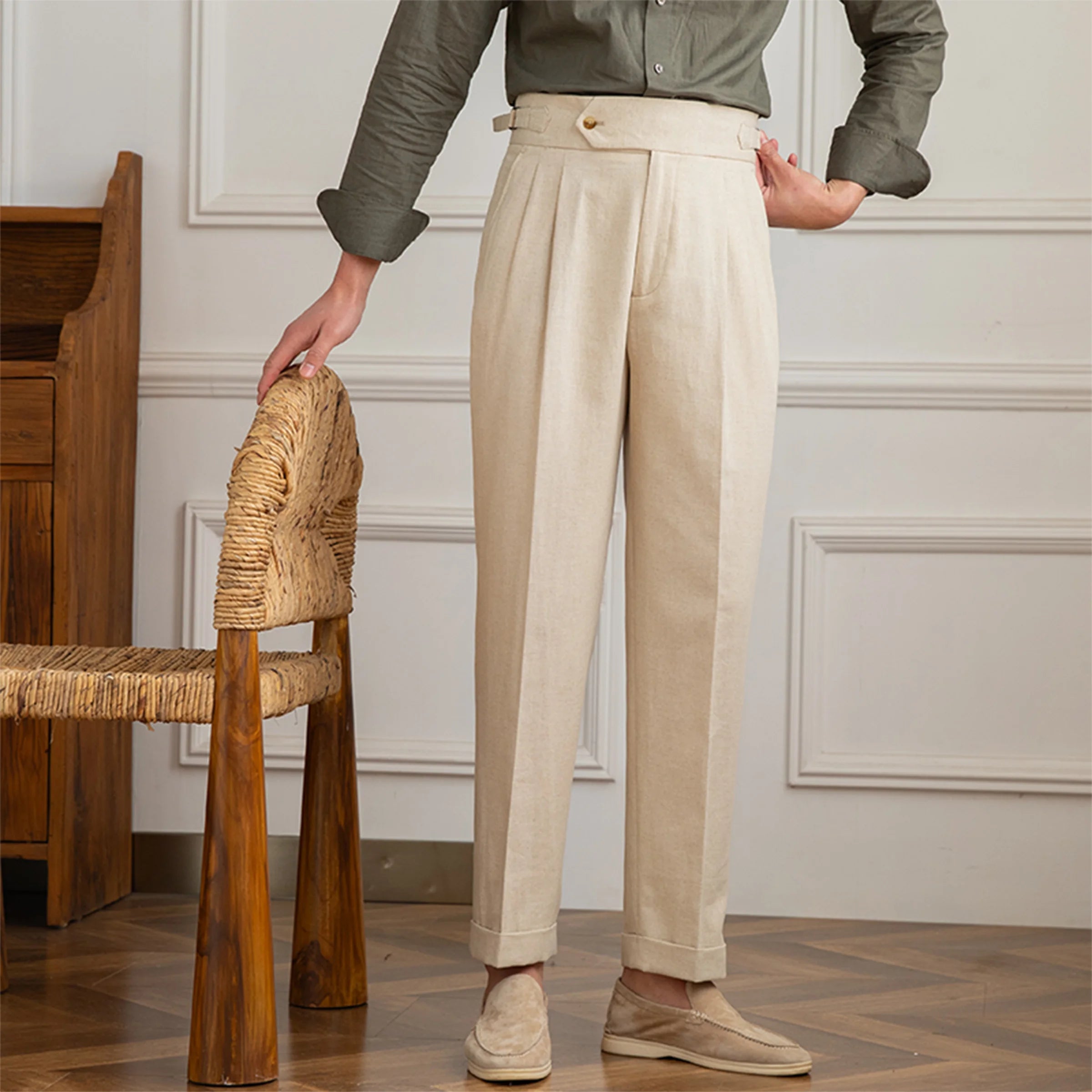 The Valverde Cotton-Linen Trousers Tovian Instinct