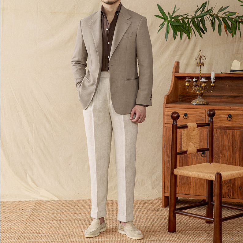The Valerio Linen-Tencel Blazer Tovian Instinct