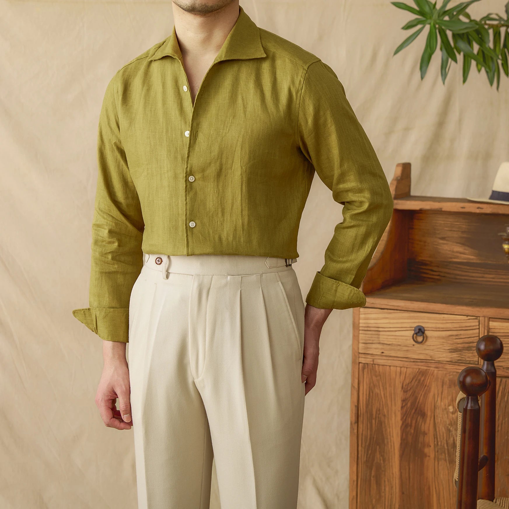 The Levan Linen Shirt Tovian Instinct