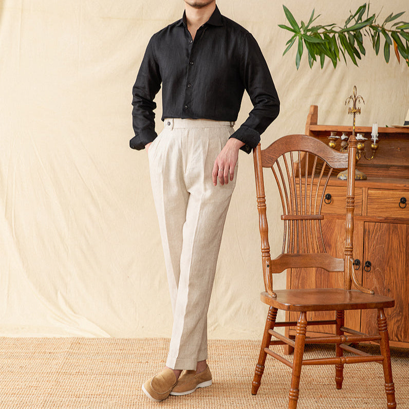 The Positano Linen Shirt Tovian Instinct