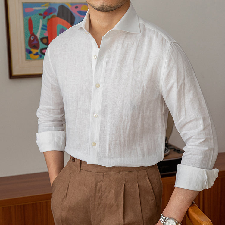 The Positano Linen Shirt White / 2XL Tovian Instinct