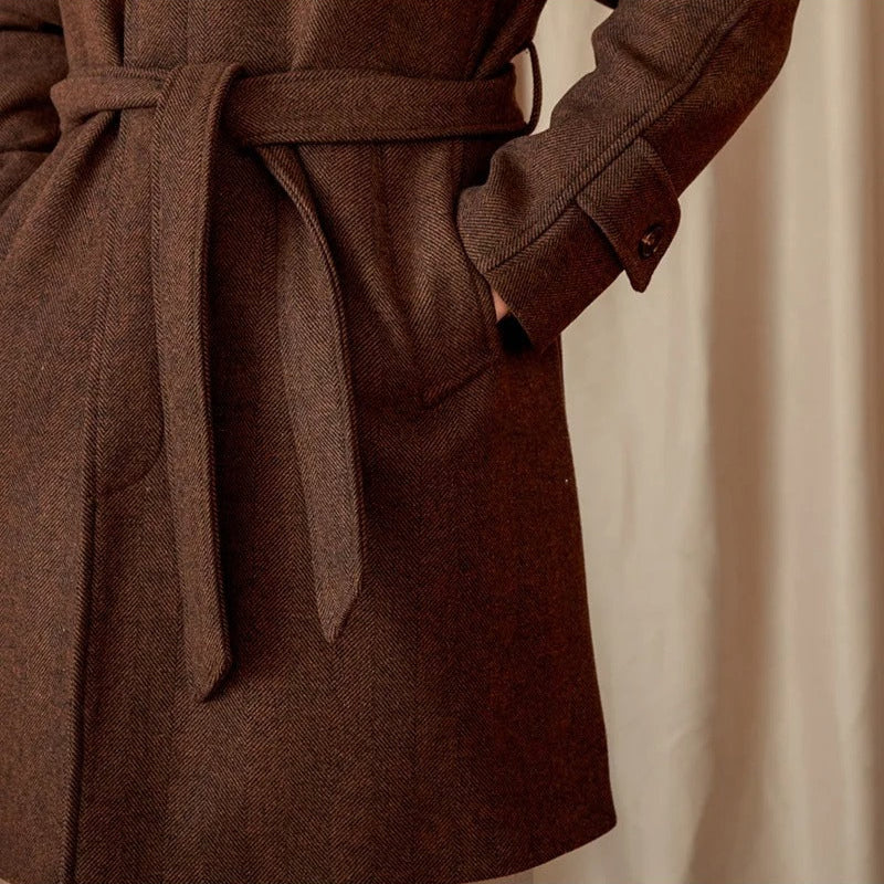 The Halsten Wool Balmacaan Tovian Instinct