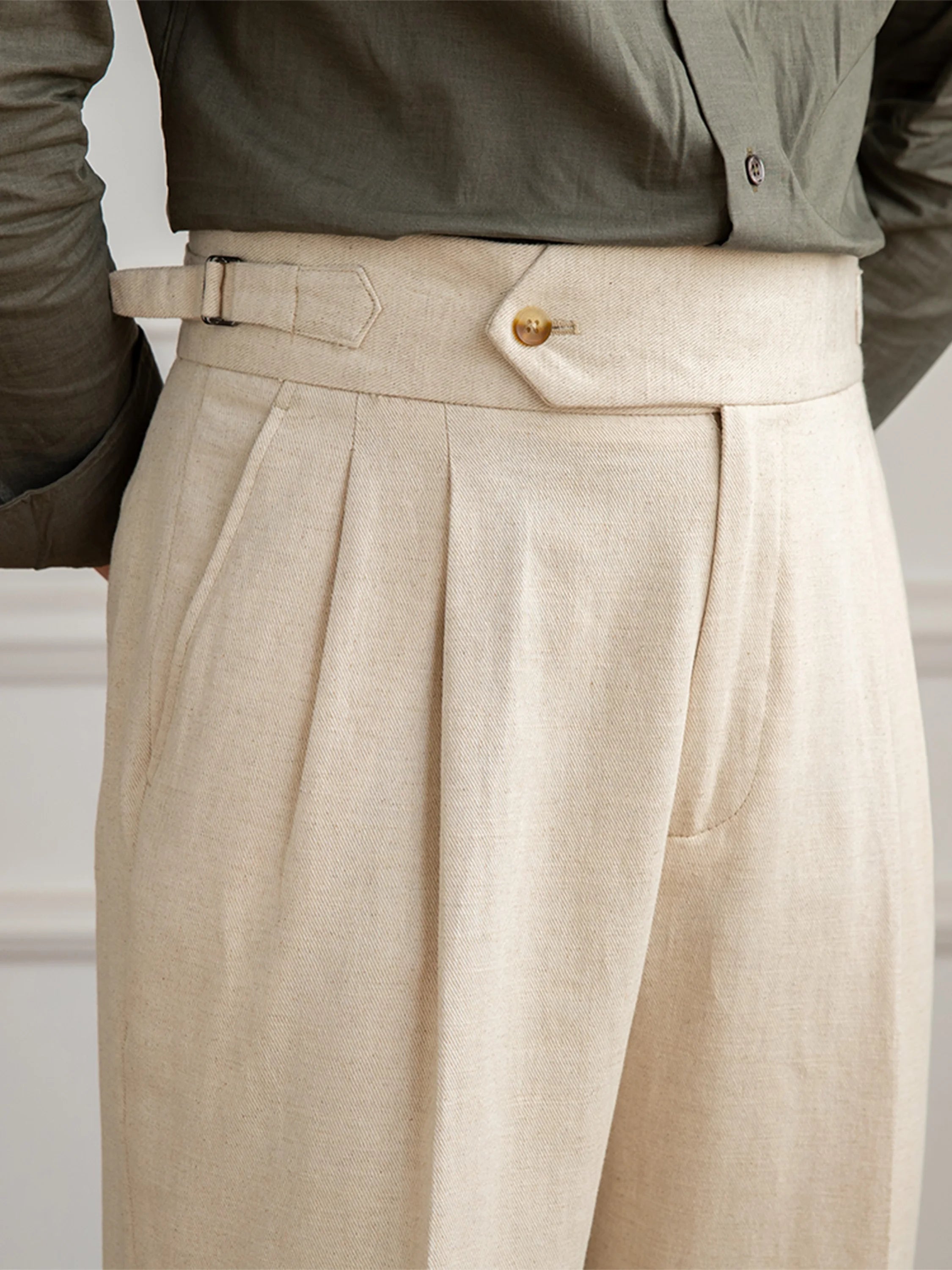 The Valverde Cotton-Linen Trousers Tovian Instinct