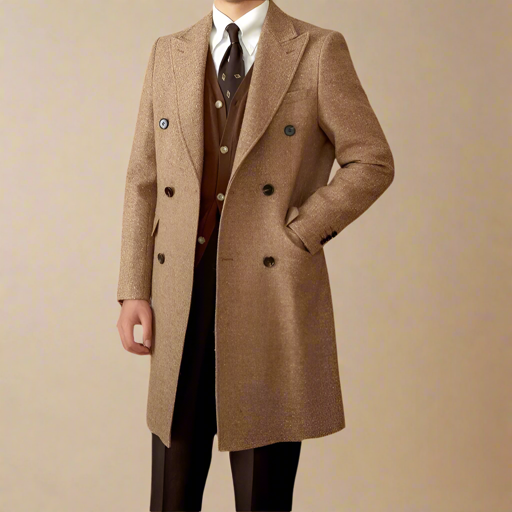The Langford Wool-Silk Overcoat Tovian Instinct
