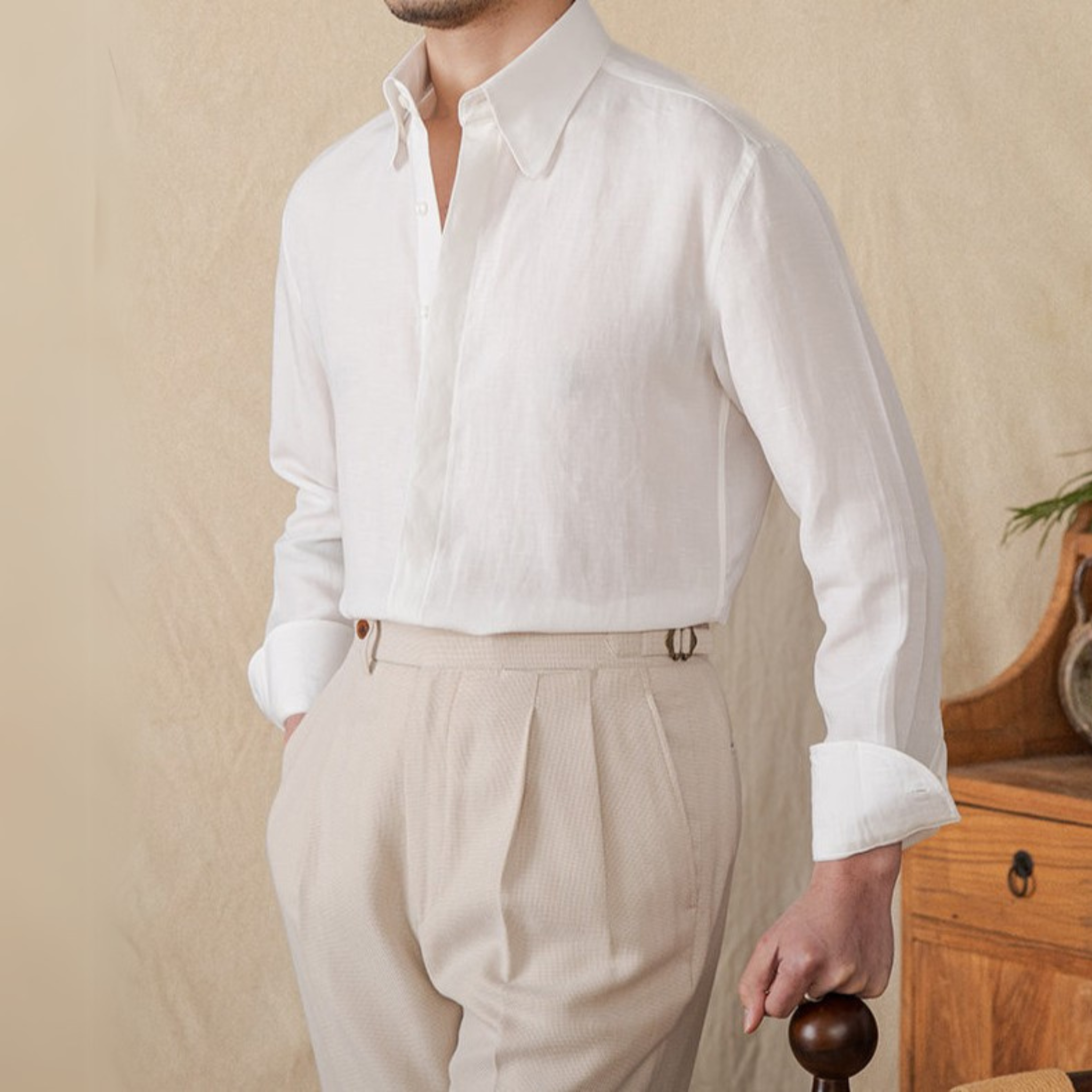 The Salerno Shirt  White / XL Tovian Instinct