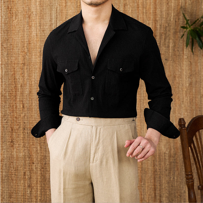 The Amalfi Utility Shirt  Black / 2XL Tovian Instinct