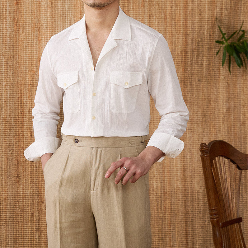 The Amalfi Utility Shirt  White / 2XL Tovian Instinct