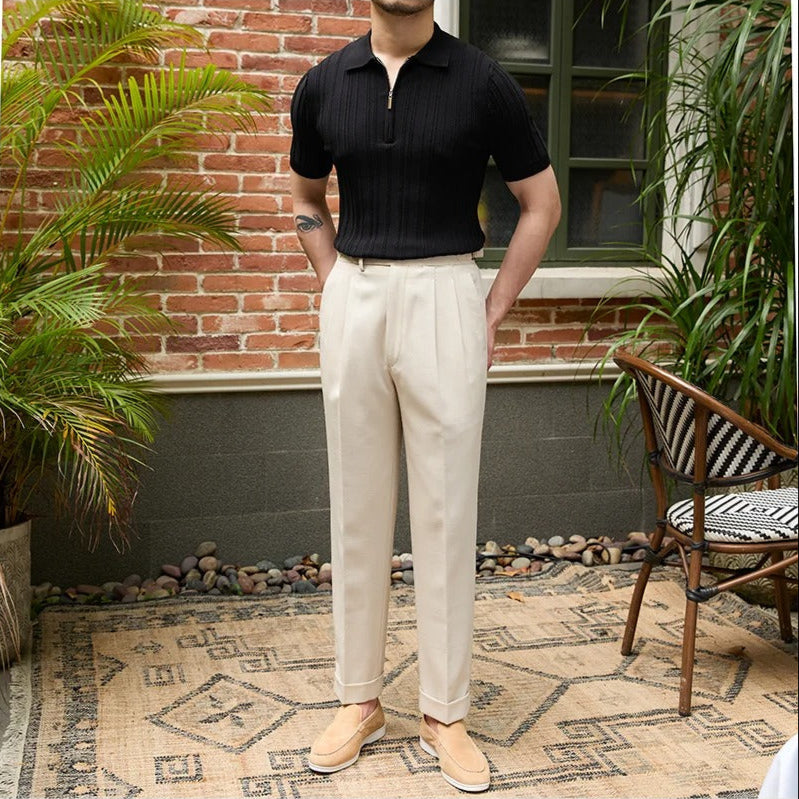 The Lido Zip Polo   Tovian Instinct